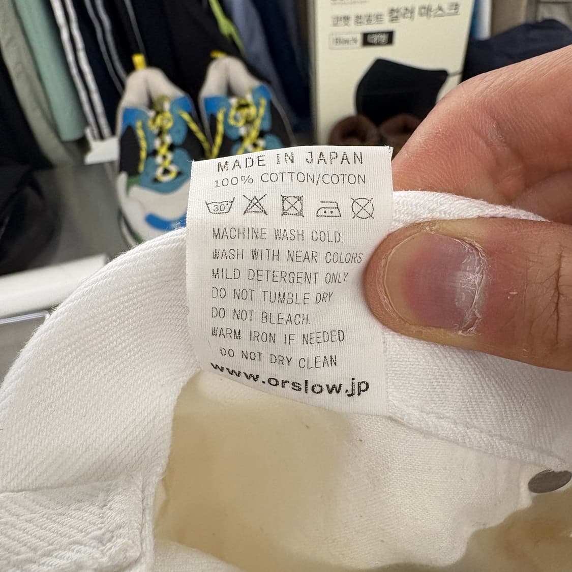 오어슬로우 빈티지 화이트 데님 팬츠 30in 상품이미지6