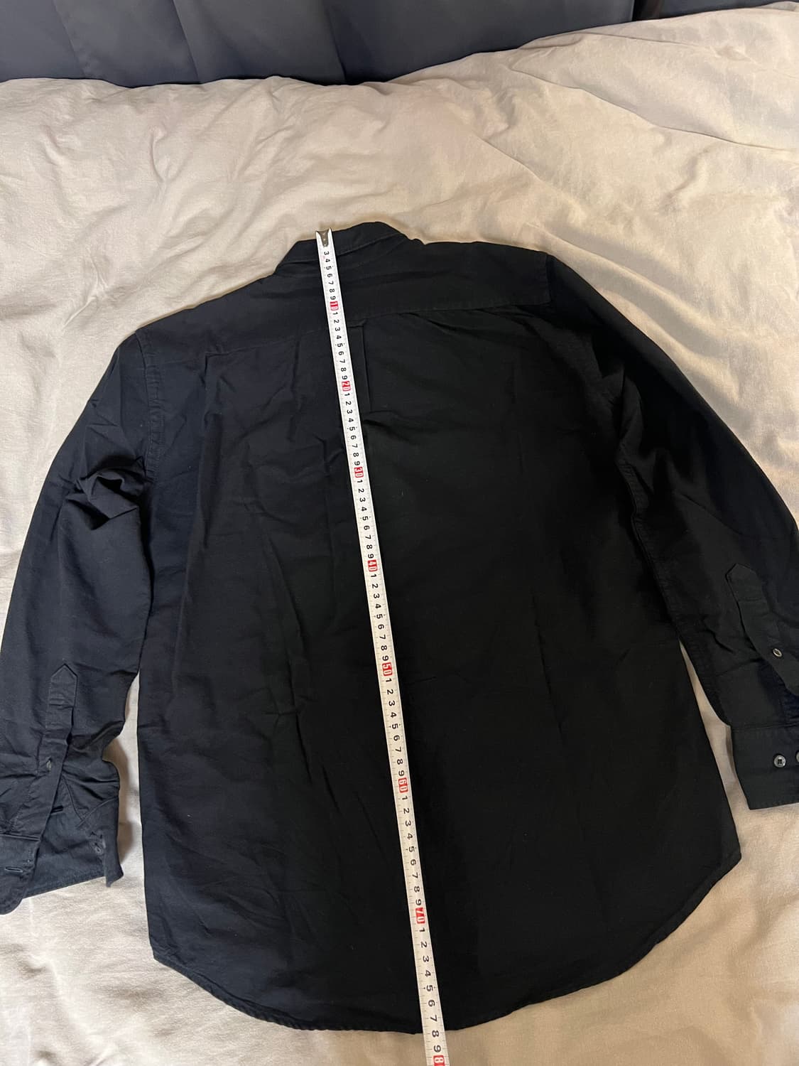 유니클로 옥스포드 셔츠 검정 M 새제품 상품이미지4