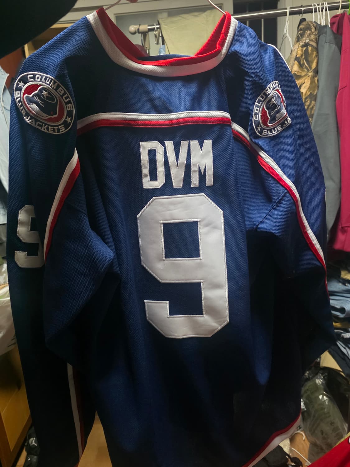 콜럼버스 블루 재킷 하키 져지 상품이미지2
