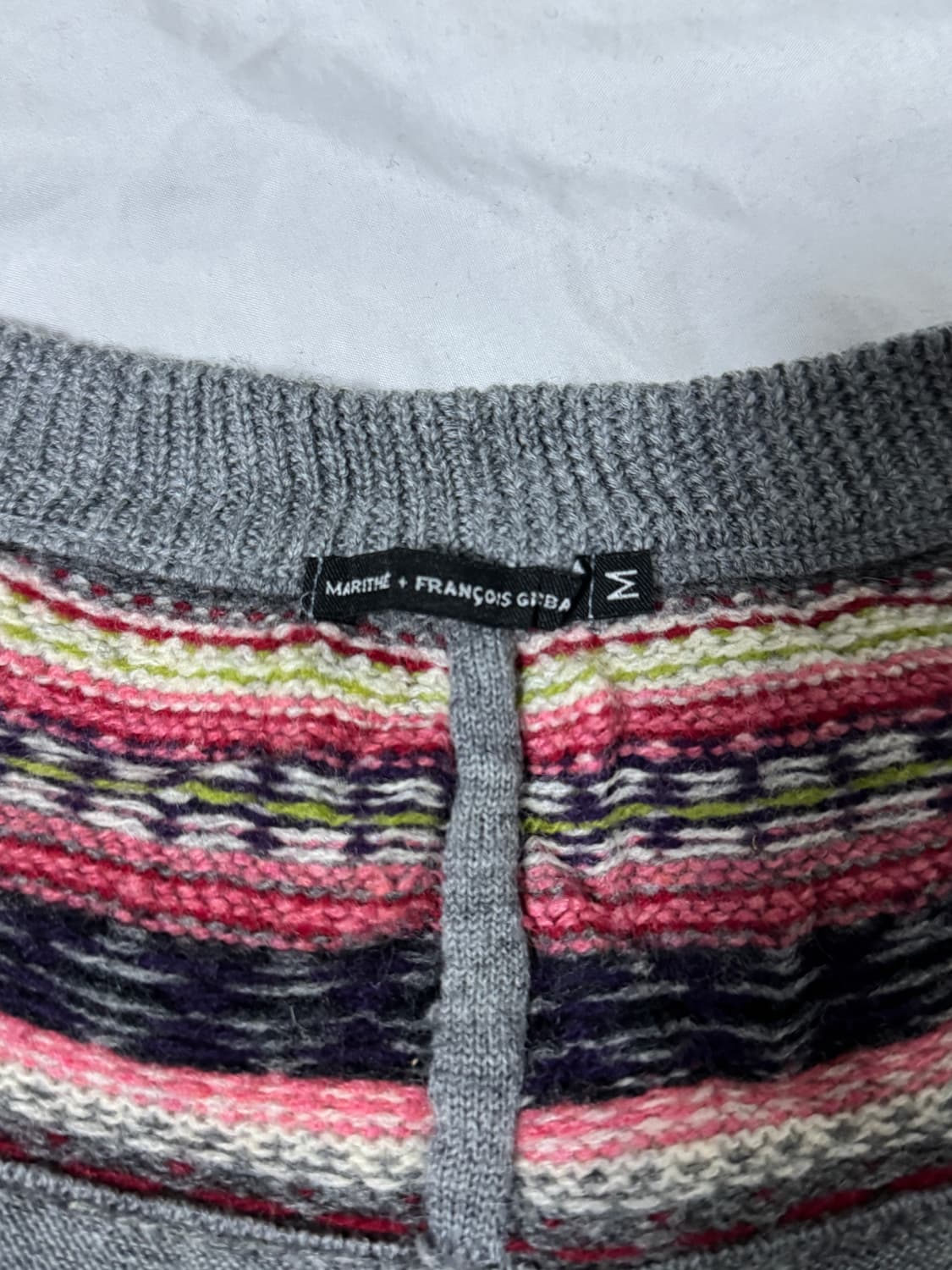 마리떼프랑소와저버 비대칭 볼레로 니트 가디건 에스닉 아방가르드 y2k 상품이미지8