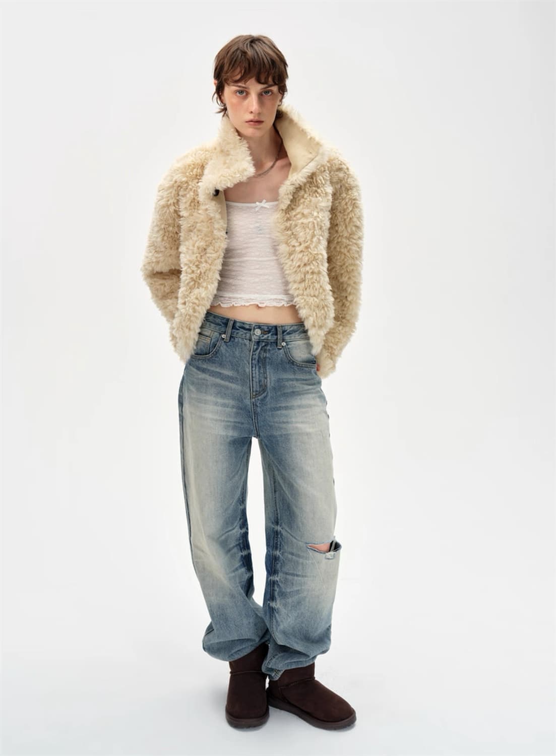 CURRI AND 리버서블 퍼 코트 상품이미지6