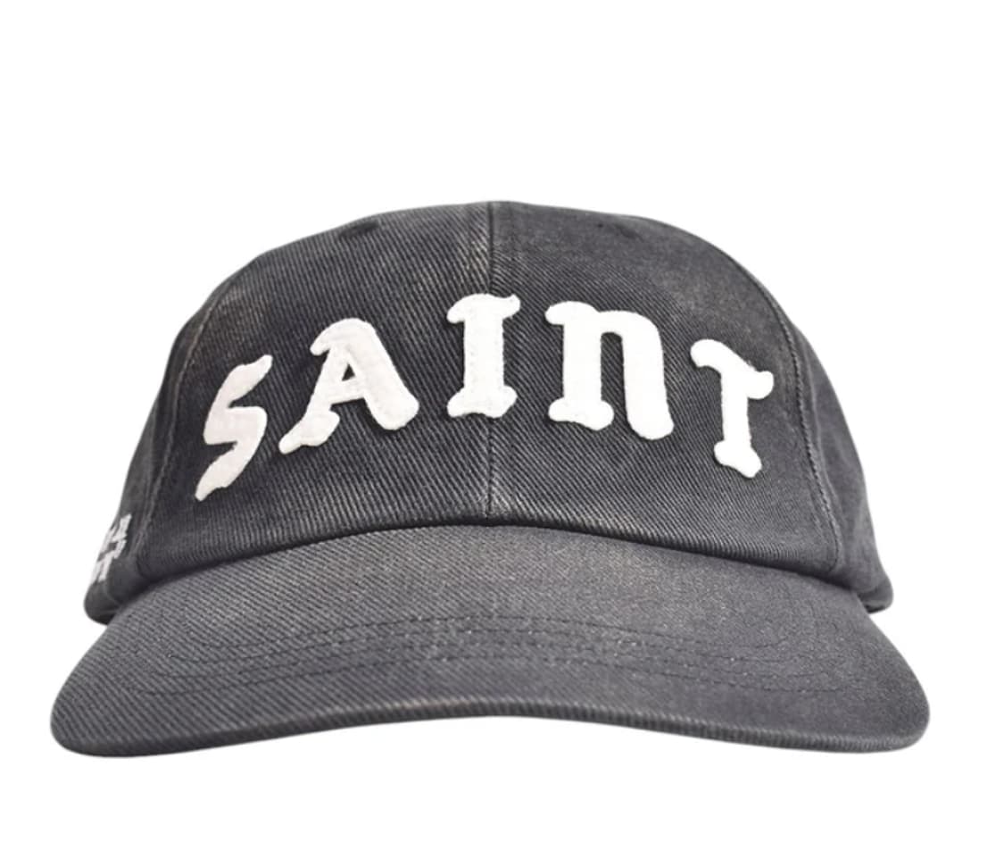 [새상품/F] 세인트미카엘 6패널 볼캡 모자 블랙 상품이미지1