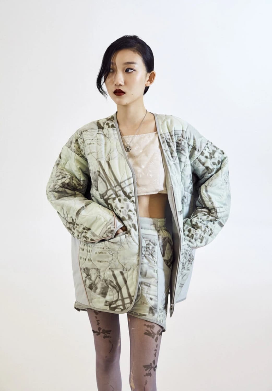 미스치프 패딩 스커트 s 상품이미지1