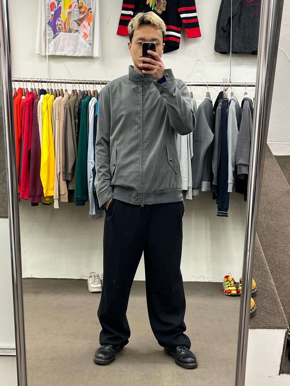 타케오 키쿠치 스트라이프 해링턴 자켓 상품이미지7