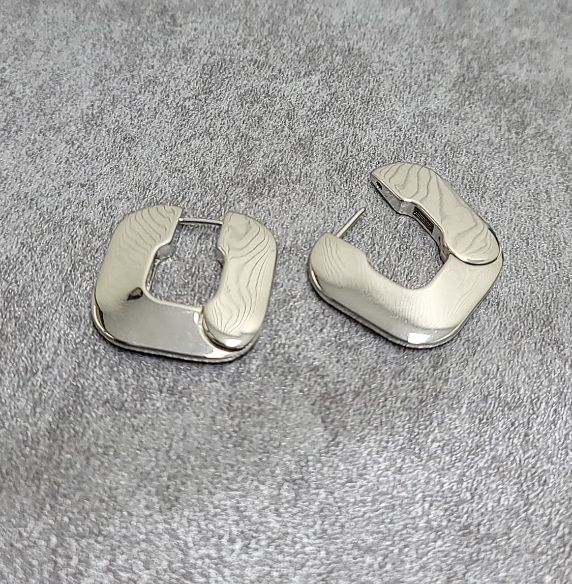 square metal earrings 상품이미지6