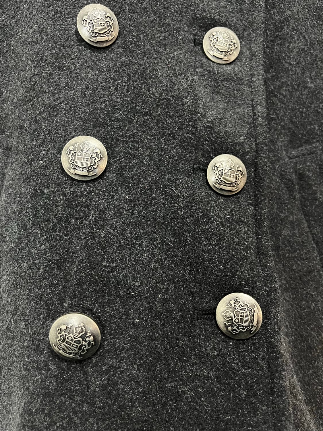 일본 빈티지 락펑크 투버튼 하프 코트 상품이미지6