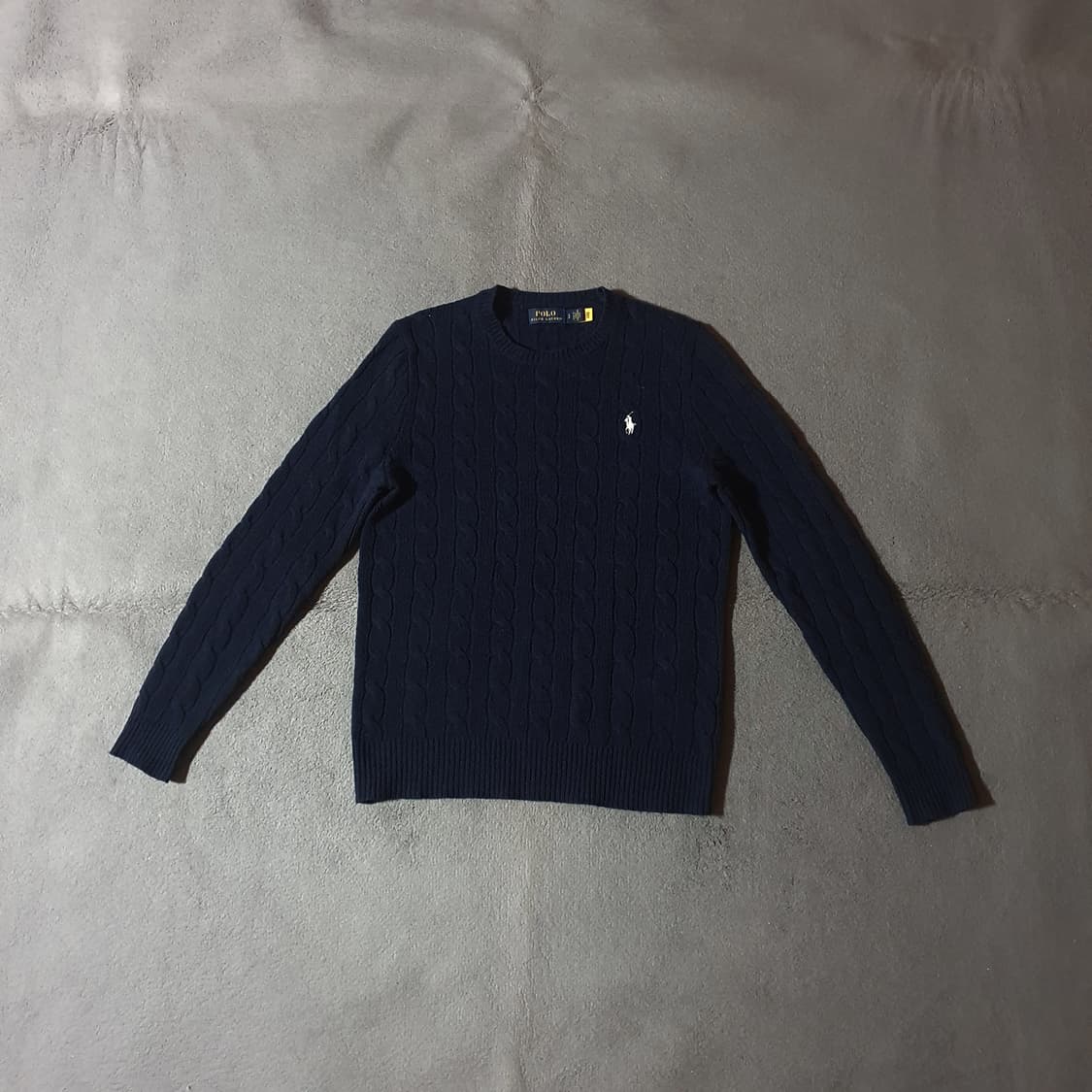 폴로 여성 울 캐시미어 케이블 니트 S 네이비 상품이미지2