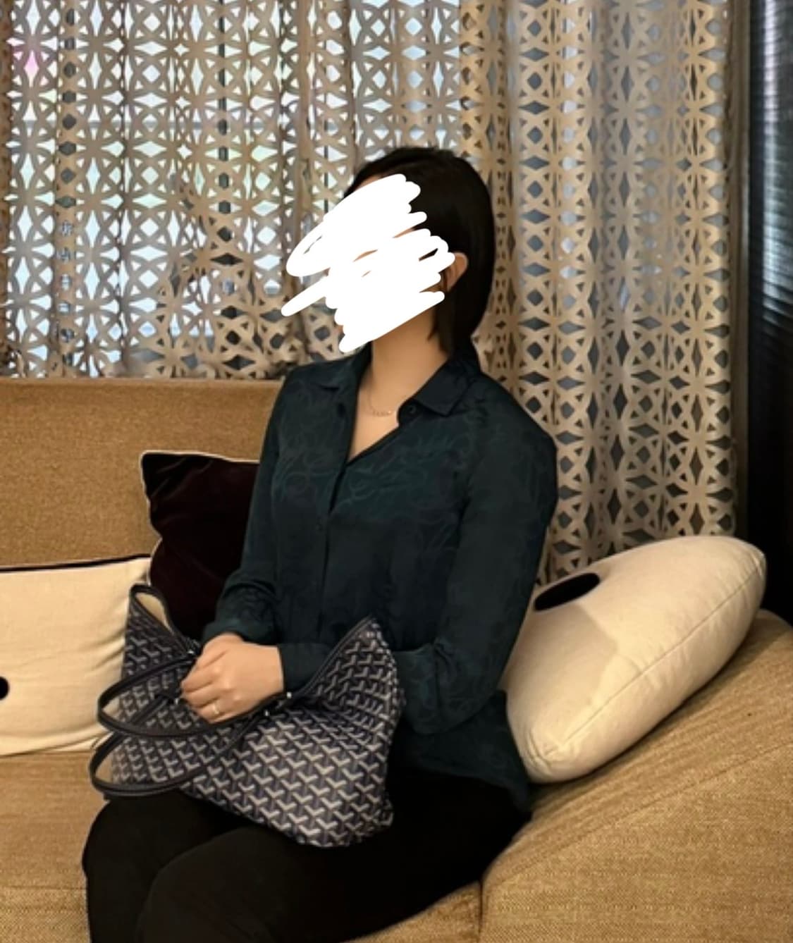 구찌 실크100 홀스빗 블라우스 상품이미지7