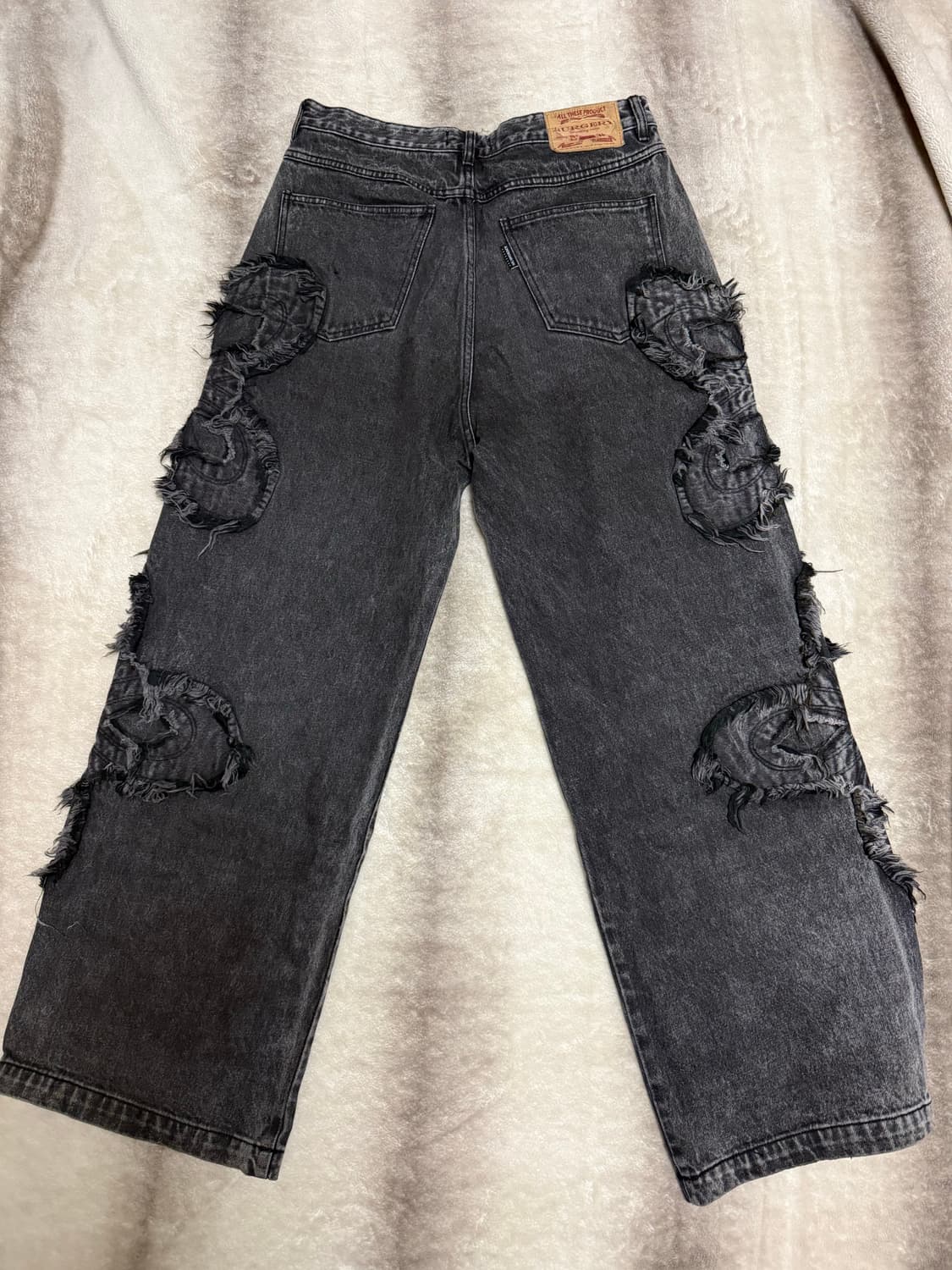 Surgery Clover Logo Patch Jeans Black 상품이미지2