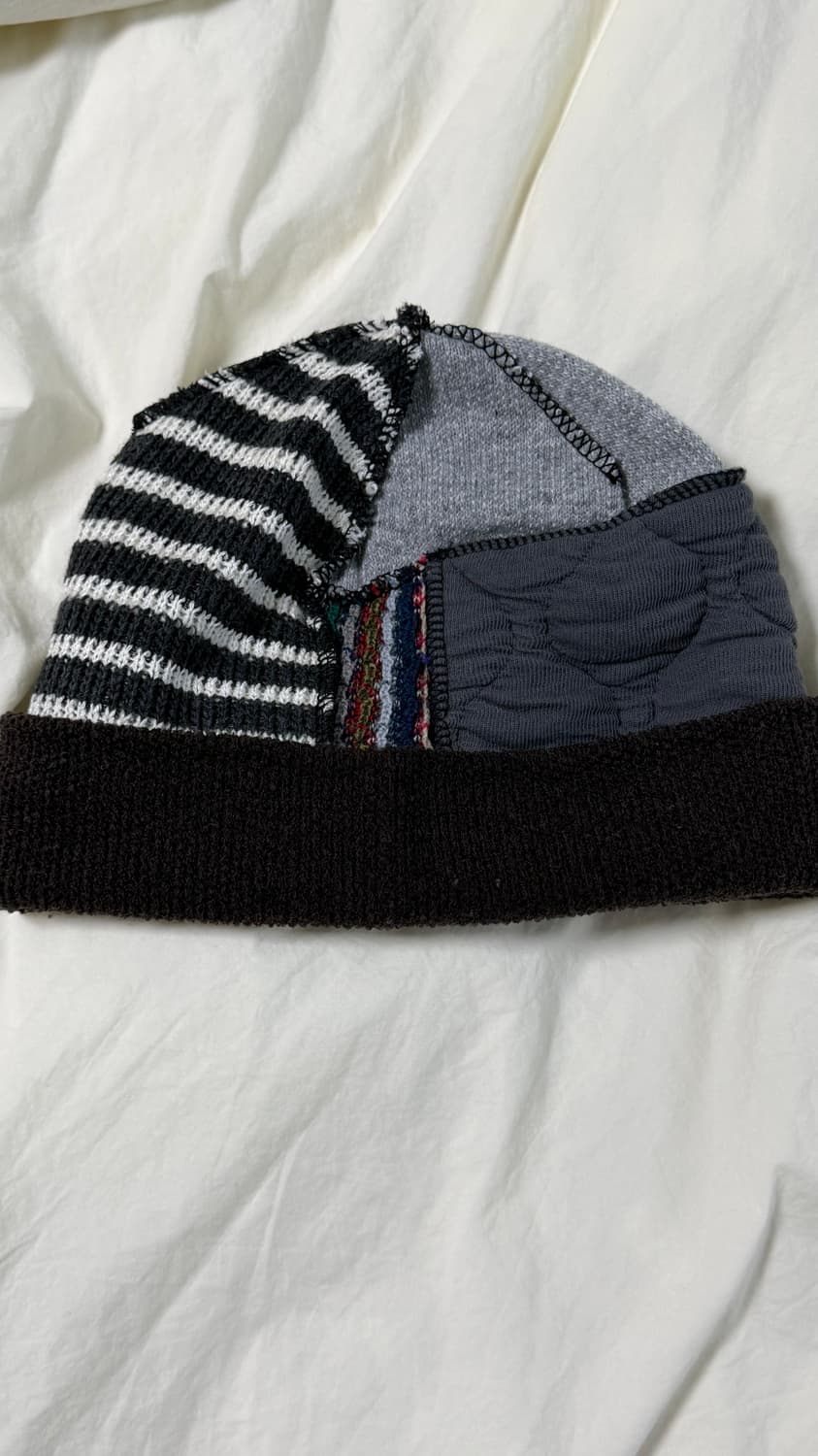 (택포) 코이세이오 패치워크 비니 브라운 상품이미지3