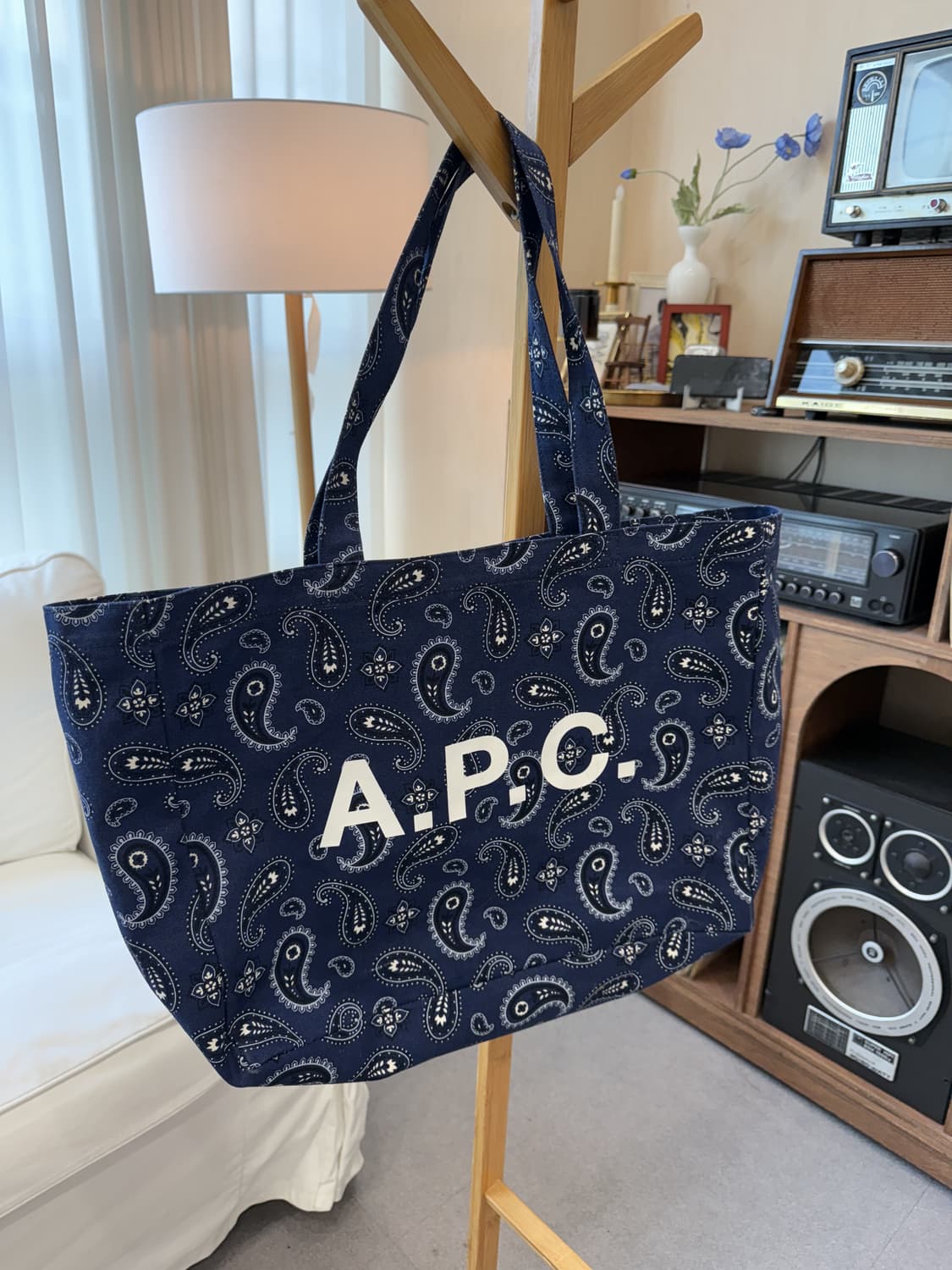 아페쎄 ( A.P.C. ) 페이즐리 캔버스 토트백 상품이미지5