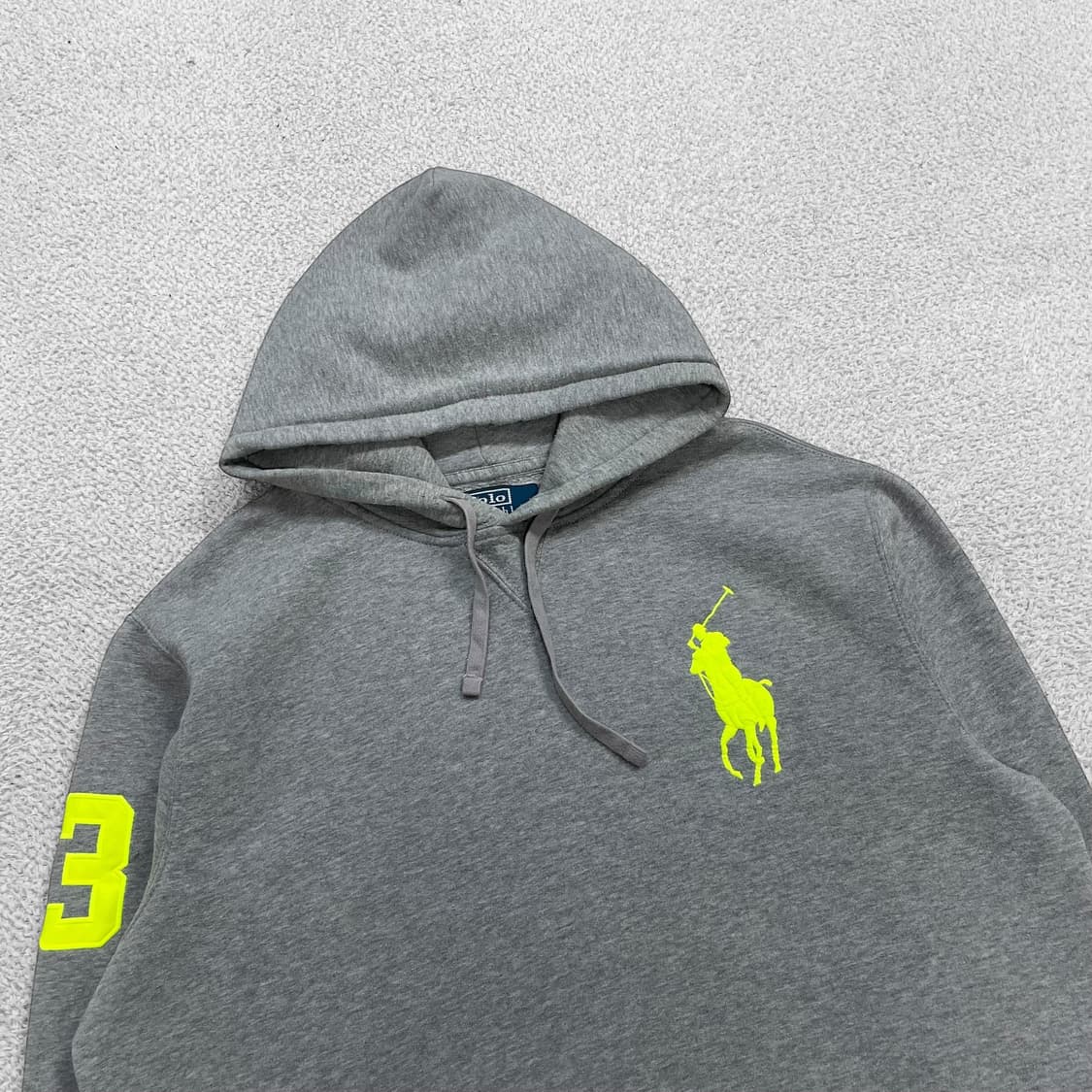 폴로 랄프로렌 빅 포니 후드티 그레이 상품이미지2