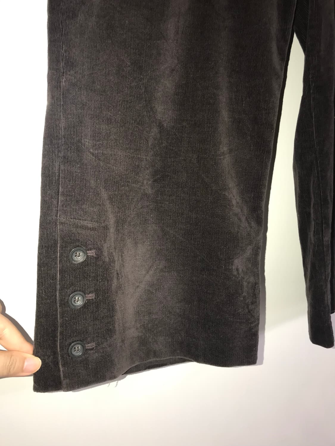 Button Detail Corduroy Capri Pants 상품이미지2