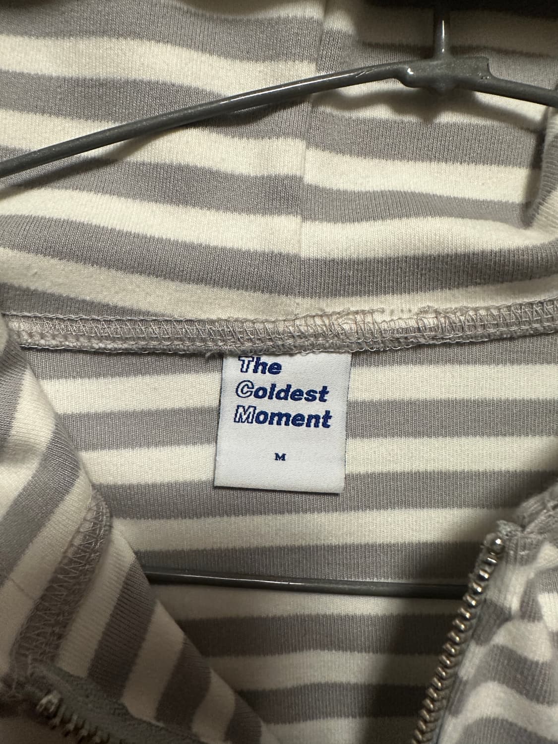 더콜디스트모먼트 후드집업 TCM stripe hooded zip-up 상품이미지4