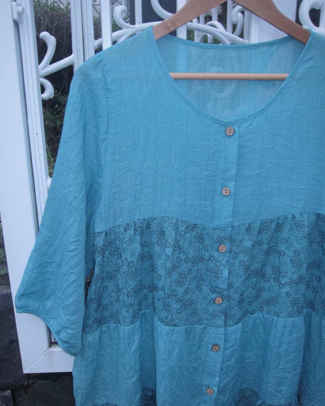 vintage blue flower ops 상품이미지2