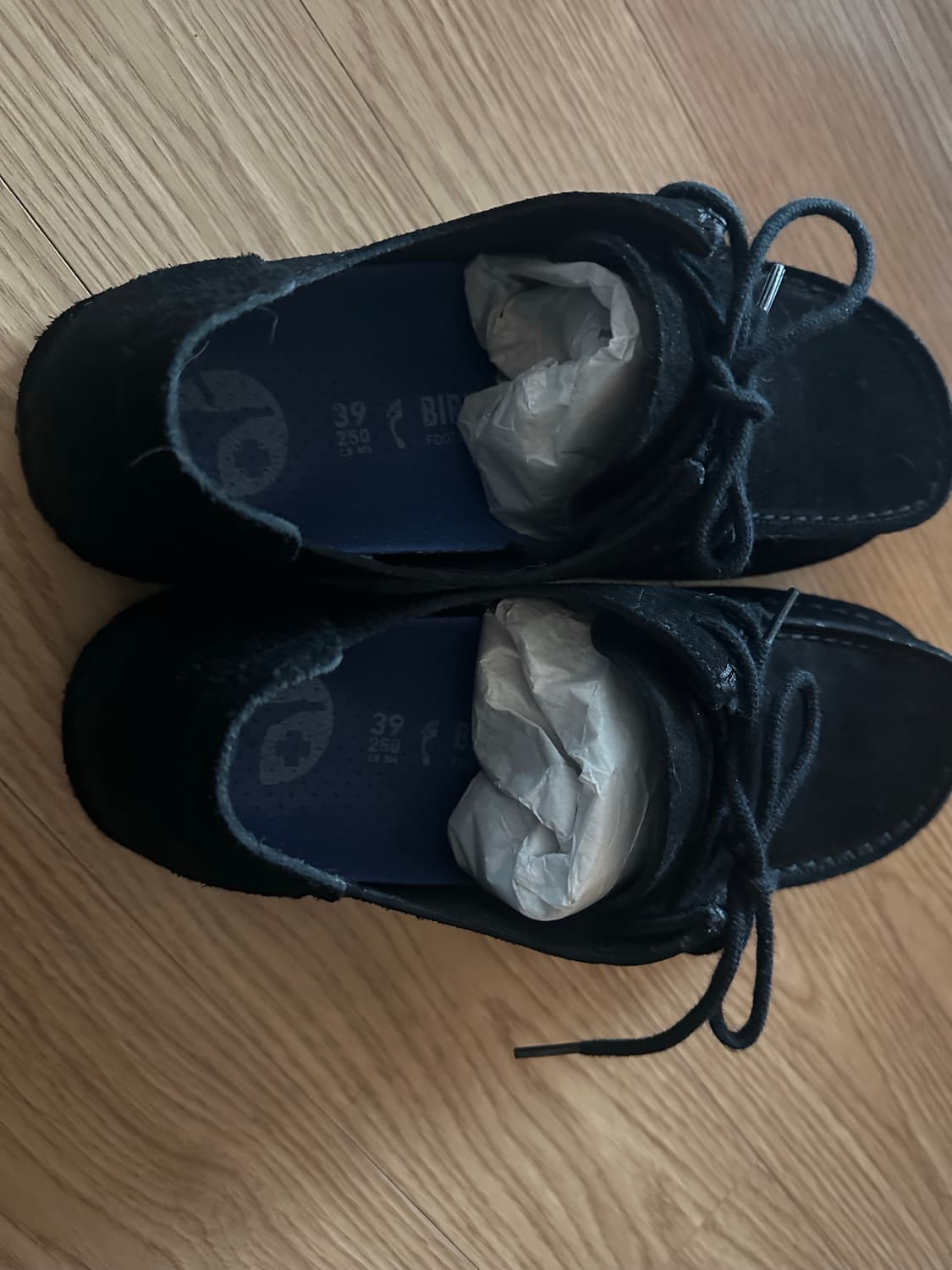 버켄스탁 우티 레이스 스웨이드 블랙 250 narrow 상품이미지2