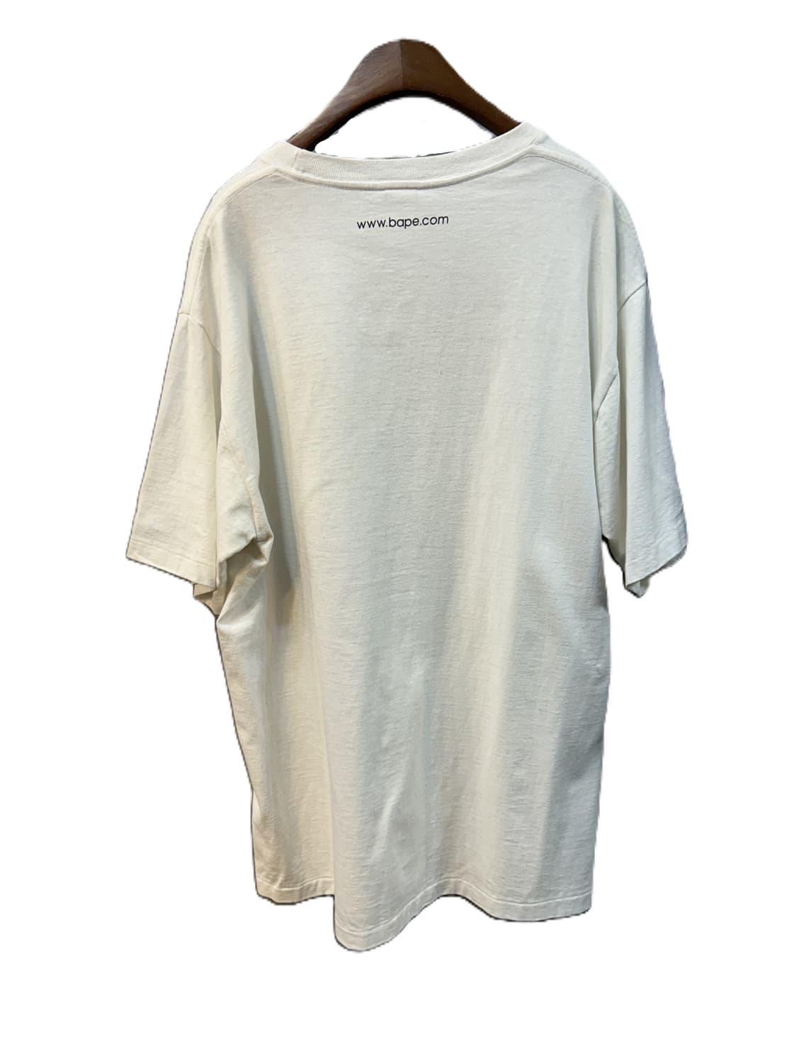 베이프 솔리드 화이트 컬리지 로고 티셔츠 상품이미지2