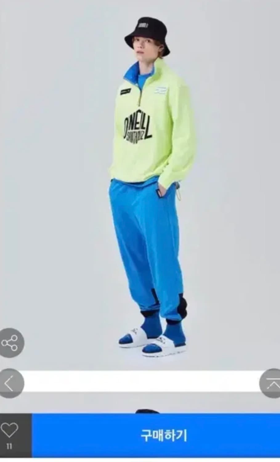 오닐 산타바바라 하프집 트레이닝 상의 XL 상품이미지2