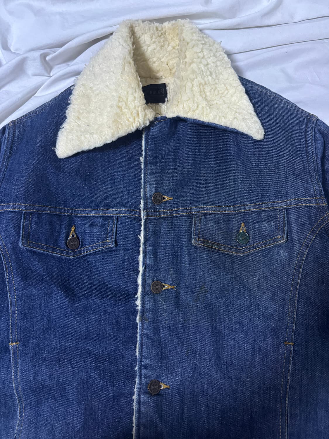 70s sears roebucks 쉐르파 데님자켓 상품이미지3