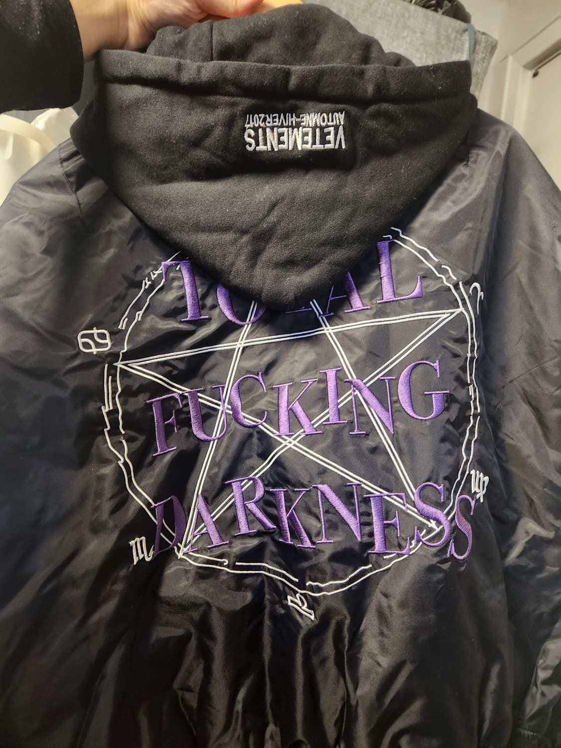 빈티지 다크니스 후드 봄버자켓 상품이미지2