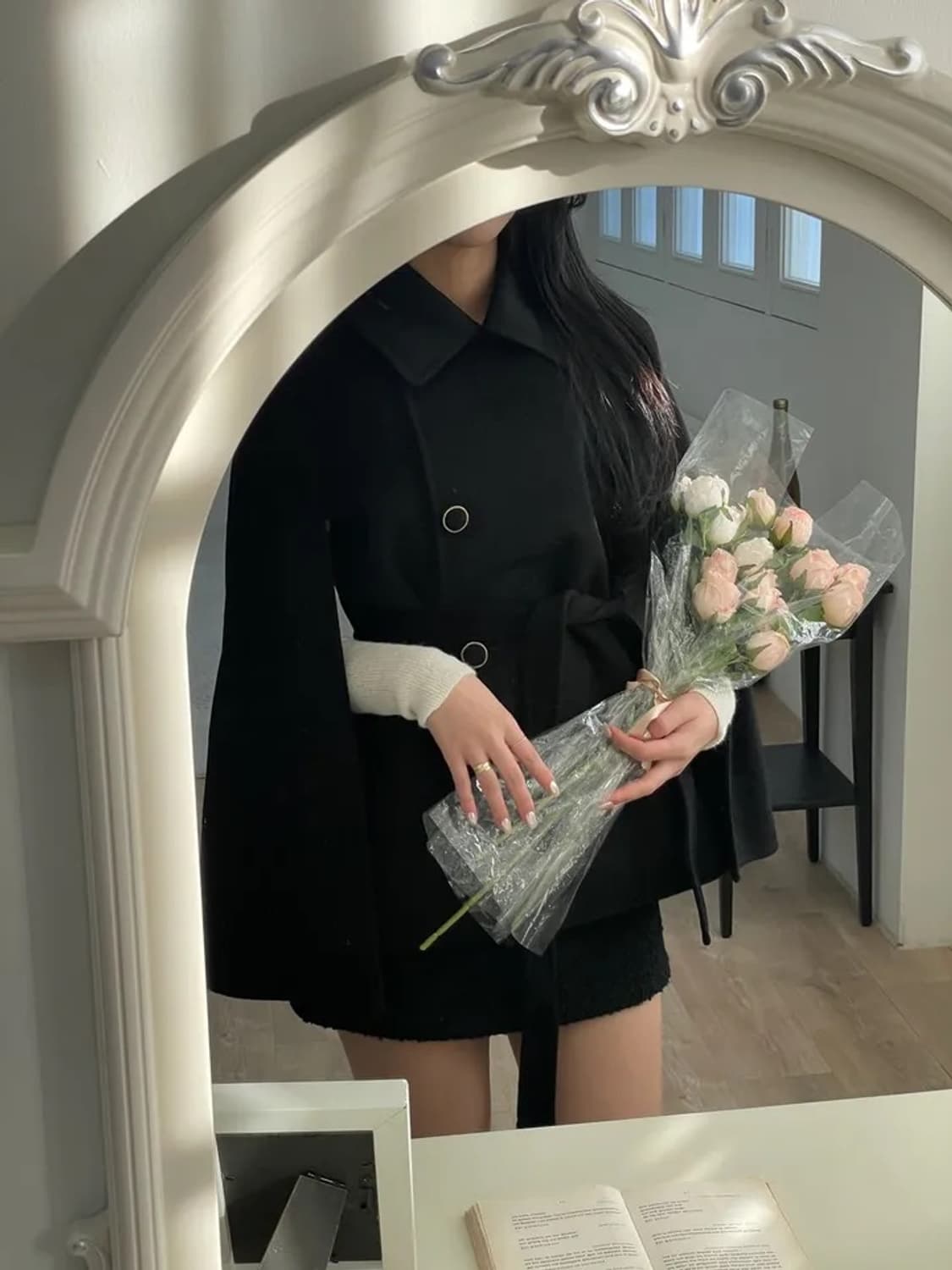 핸드메이드 케이프 숏코트 상품이미지1