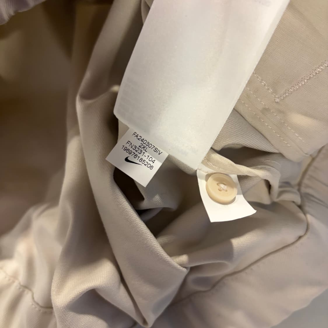 [2XL] 나이키 베이지 헤링턴 블루종 코튼 자켓 D610 상품이미지9