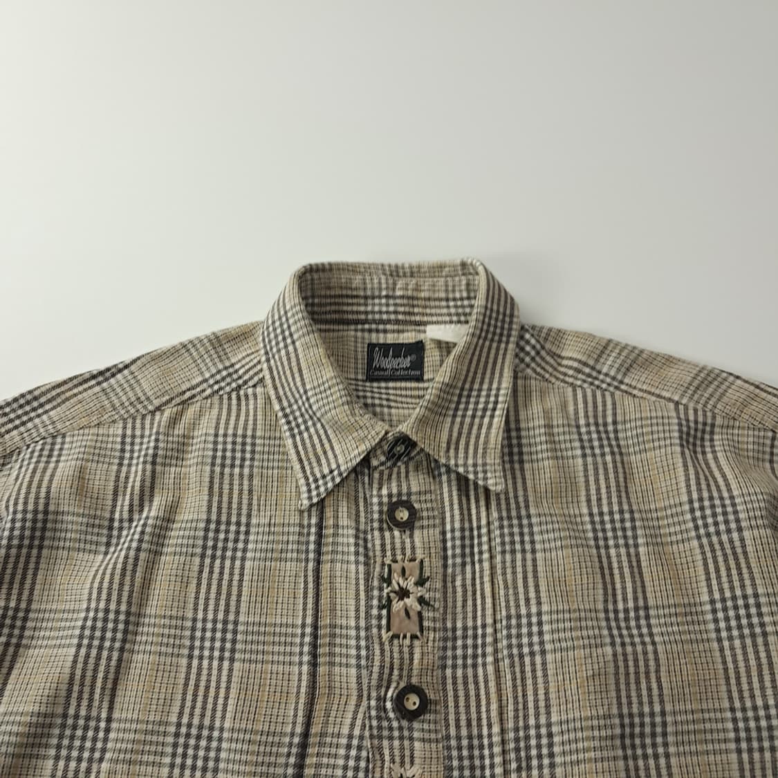 CK359 2XL 우드페커 90s 독일 트라흐텐 알펜 반팔 셔츠 남방 상품이미지2