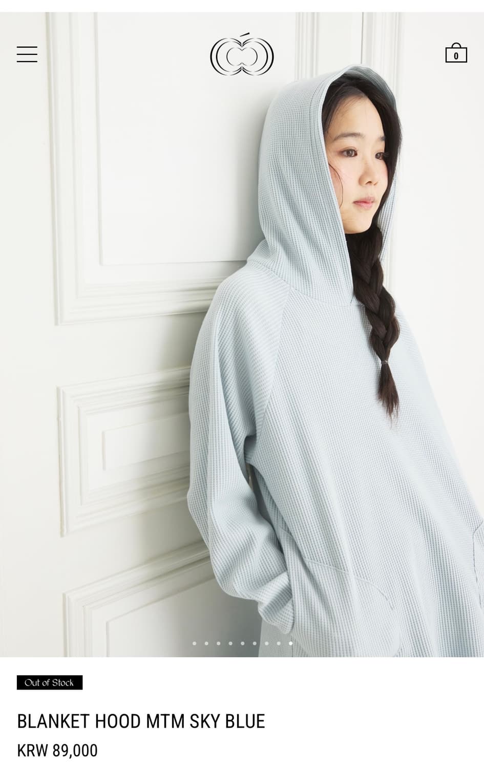 콜로신스 BLANKET HOOD MTM SKY BLUE 상품이미지1