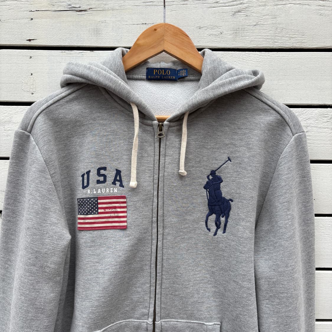 Polo 폴로 빅포니 성조기 후드집업 상품이미지3