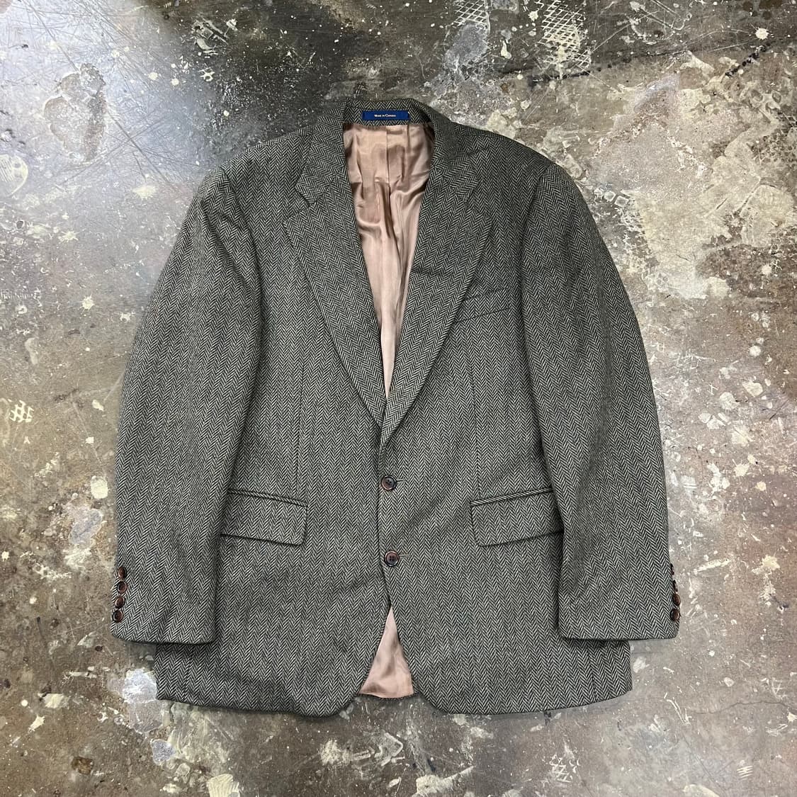 50) 폴로 랄프로렌 빈티지 트위드자켓 마이 메이드인 캐나다 상품이미지1