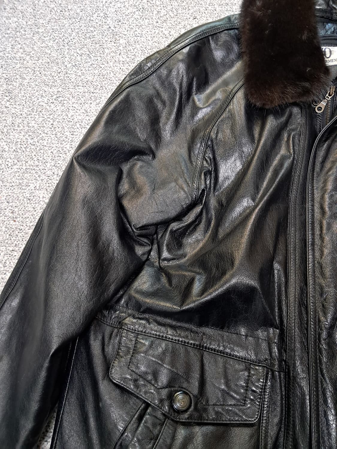 빈티지 가죽 무스탕 자켓 상품이미지4