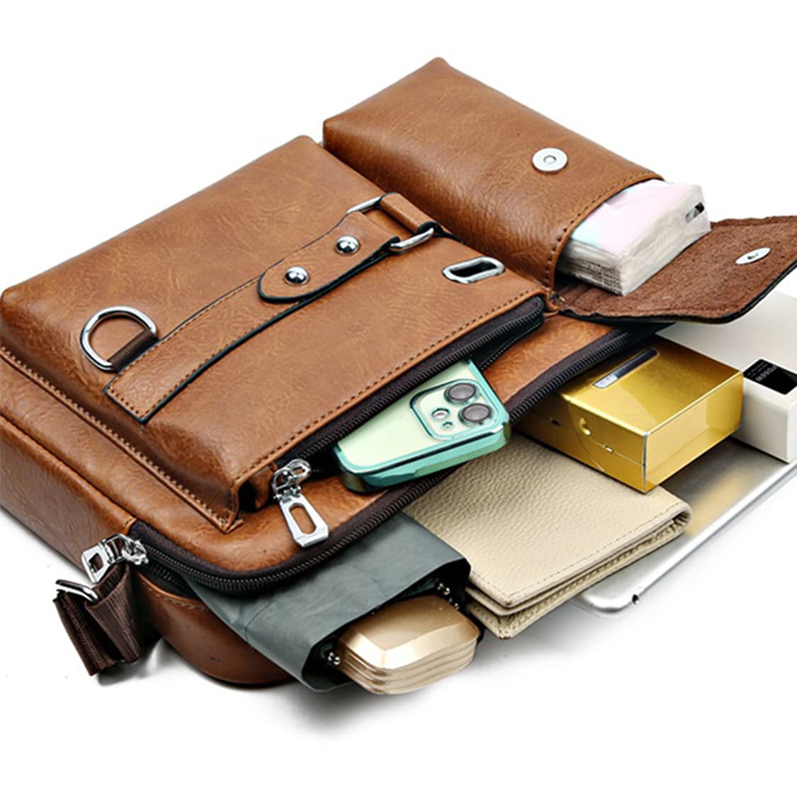 남성 노트북 가방 메신저 백 크로스 숄더 가방 상품이미지3