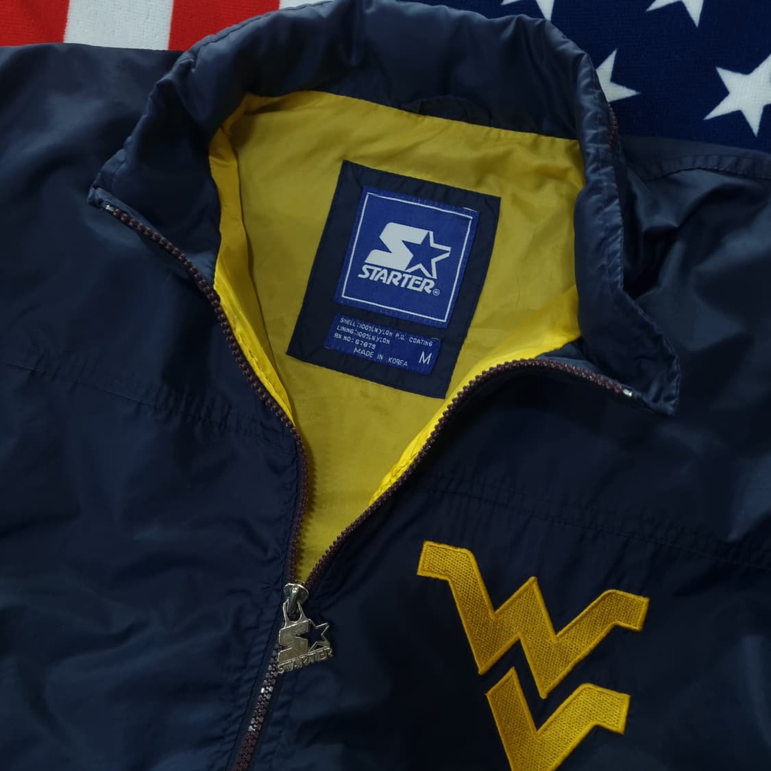 90's 스타터 웨스트버지니아 올드스쿨 바람막이 상품이미지2