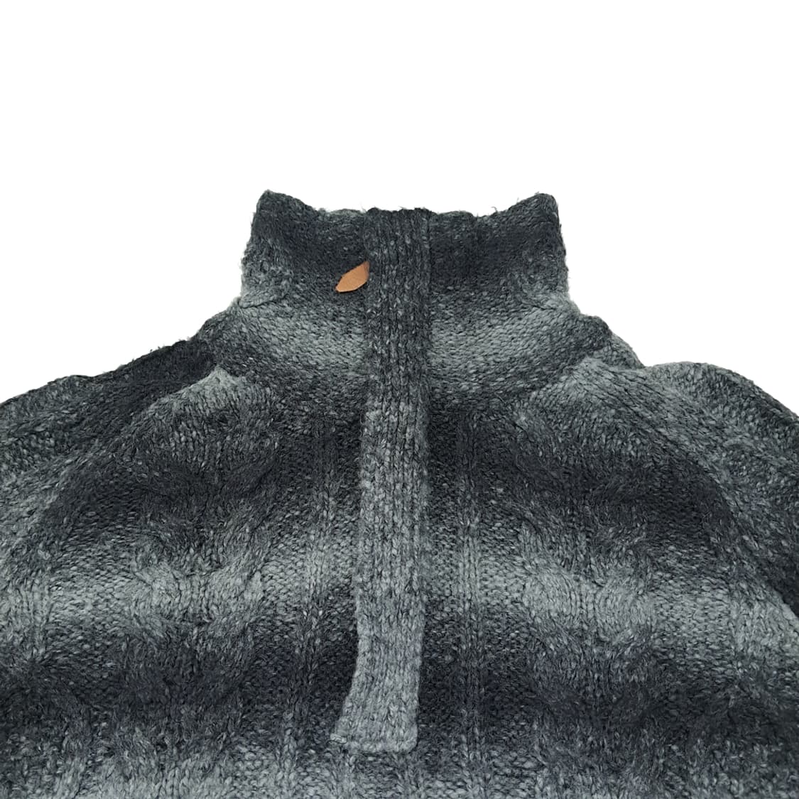 CL018 XL 타미힐피거 데님 옴브레 그라데이션 빈티지 그레이 하프집 상품이미지2