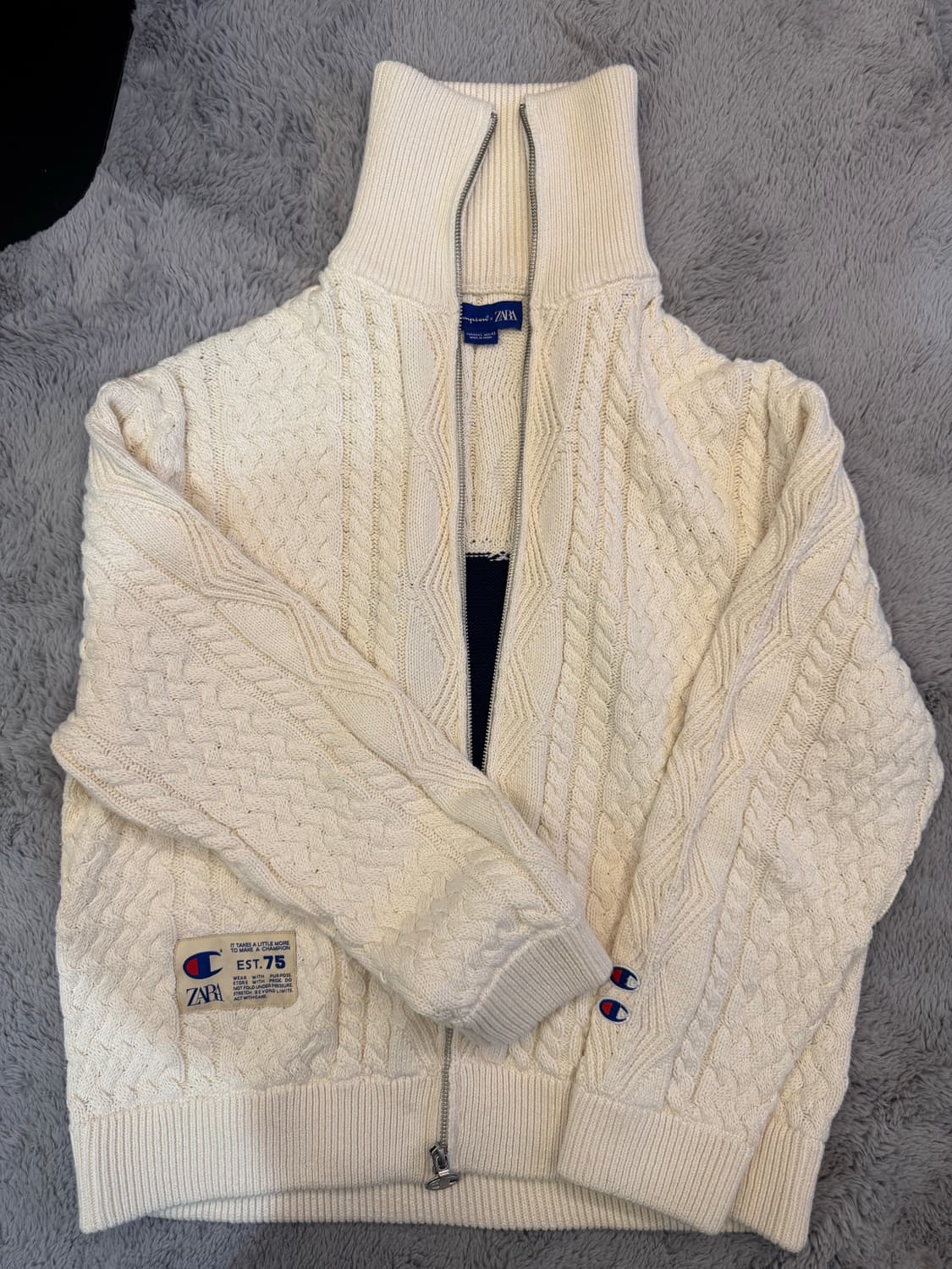 자라x챔피온 니트 가디건  상품이미지1