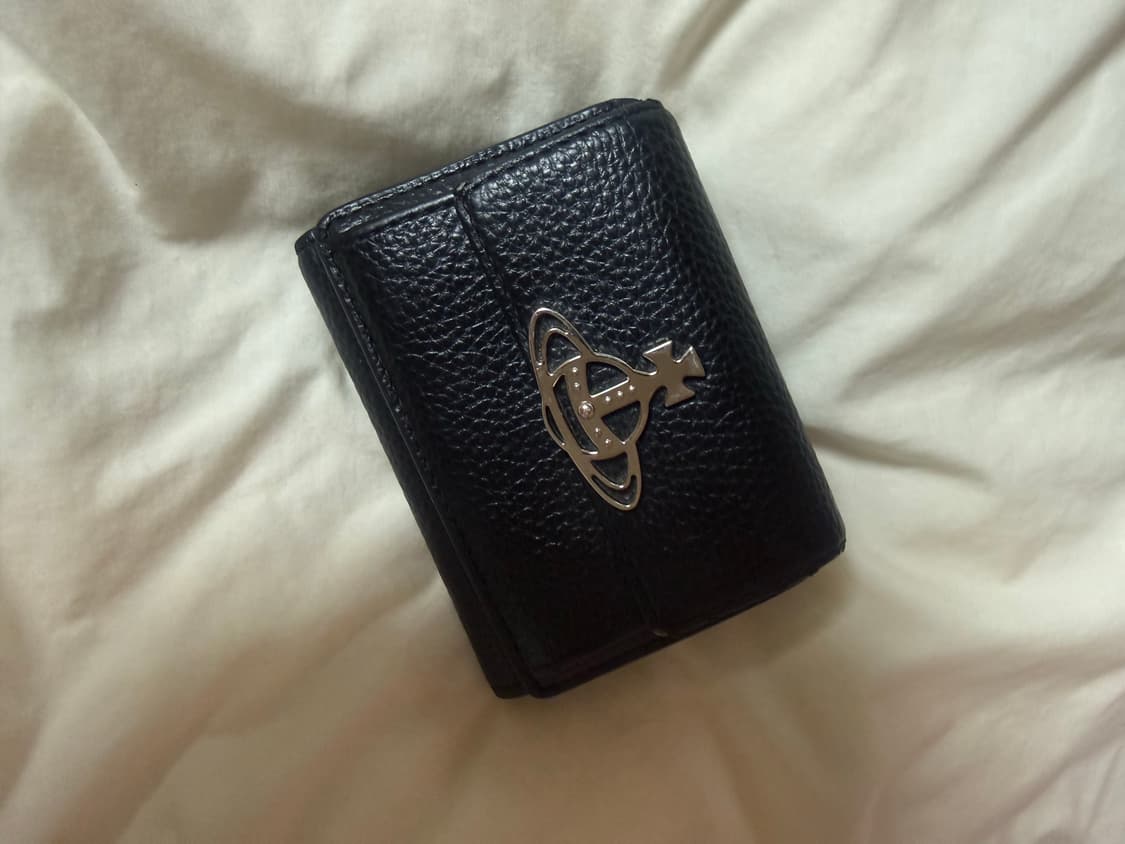 비비안웨스트우드 오브 플랩 반지갑 블랙 상품이미지2