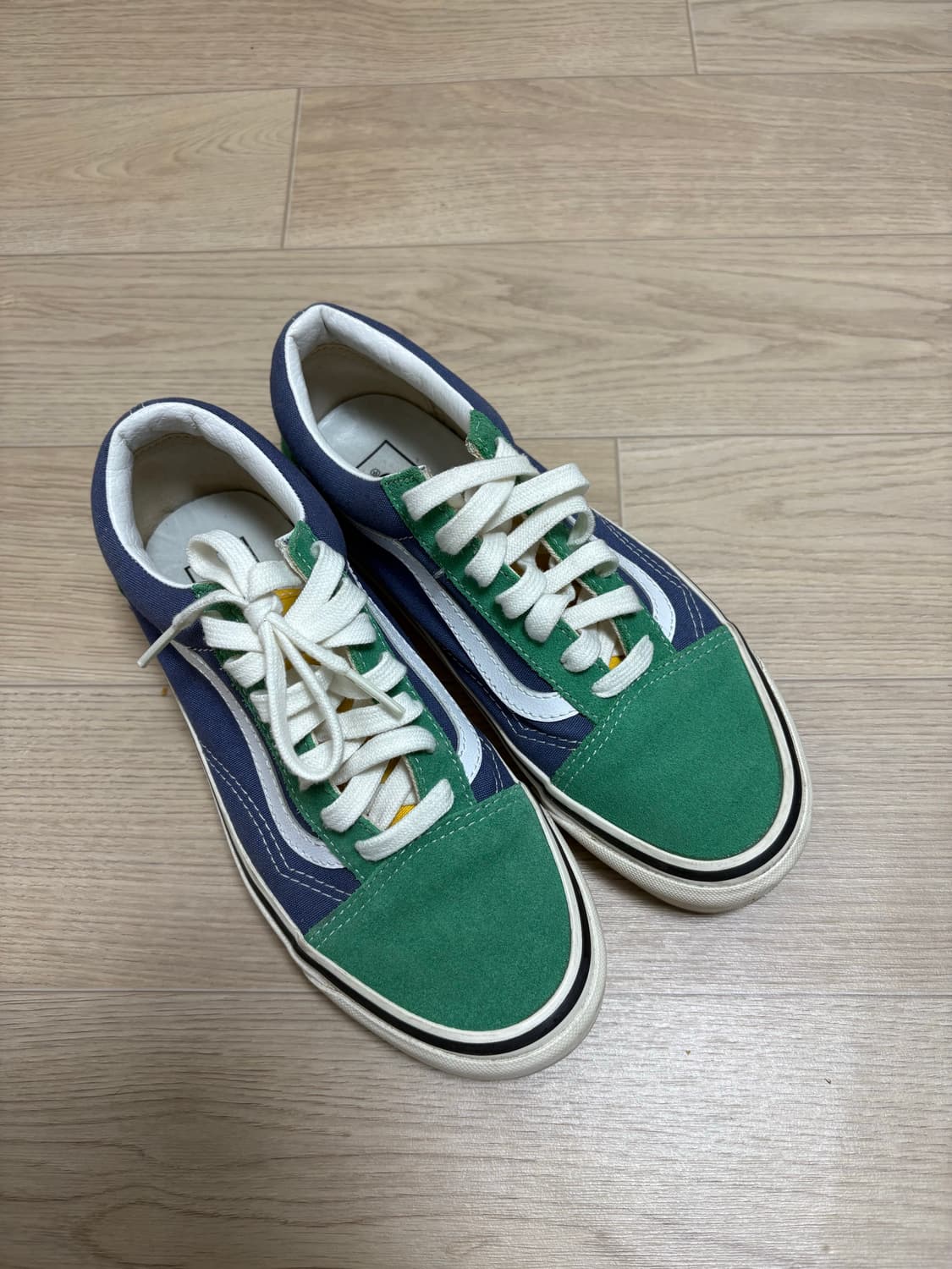 반스 올드스쿨 블루 그린 스니커즈 상품이미지1