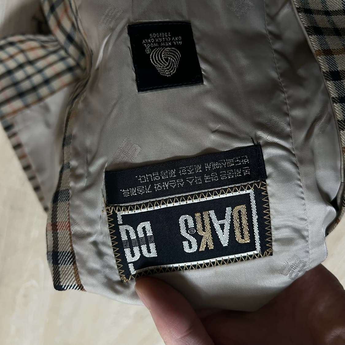 닥스 여성 클래식 체크 자켓 56 상품이미지5