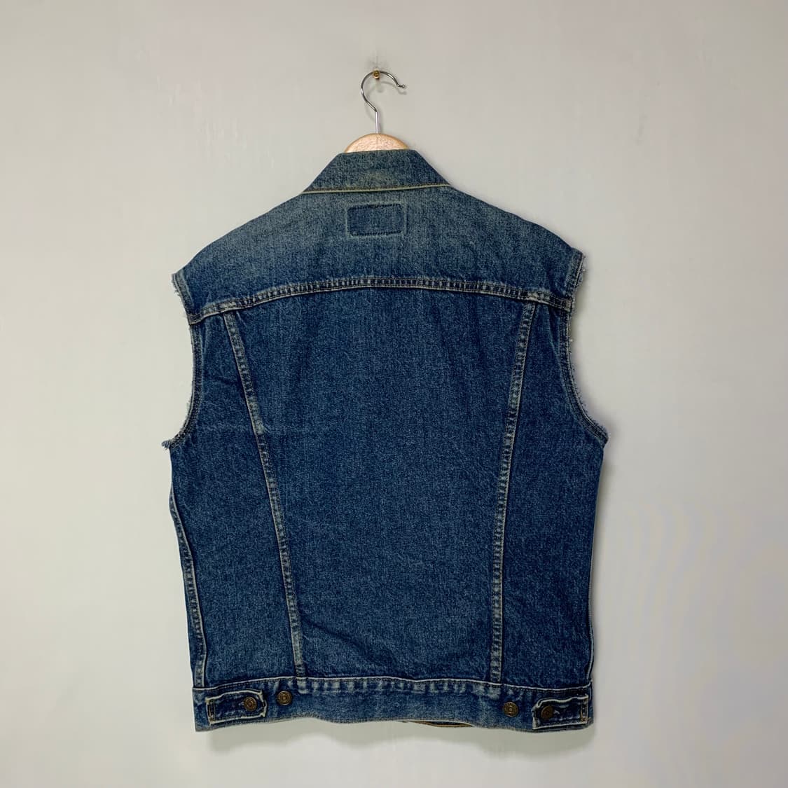 리바이스 빈티지 y2k 2000s 데님 조끼 베스트 청자켓 남성 40 상품이미지3