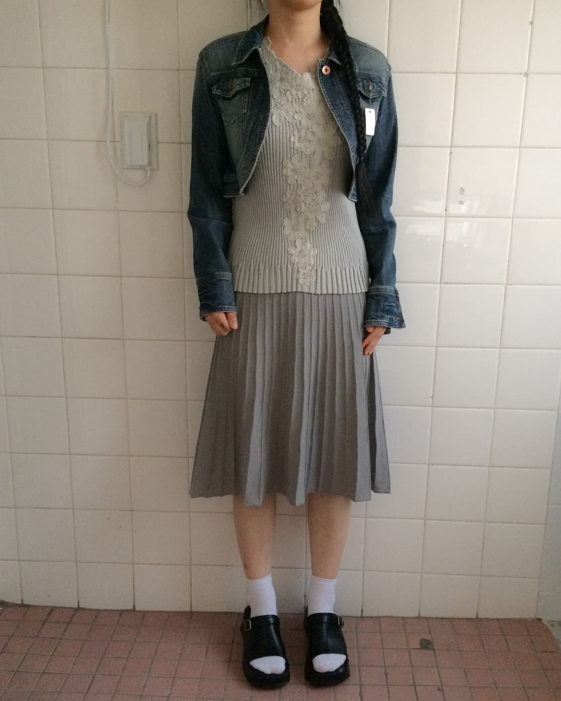 Denim bolero jacket 상품이미지5