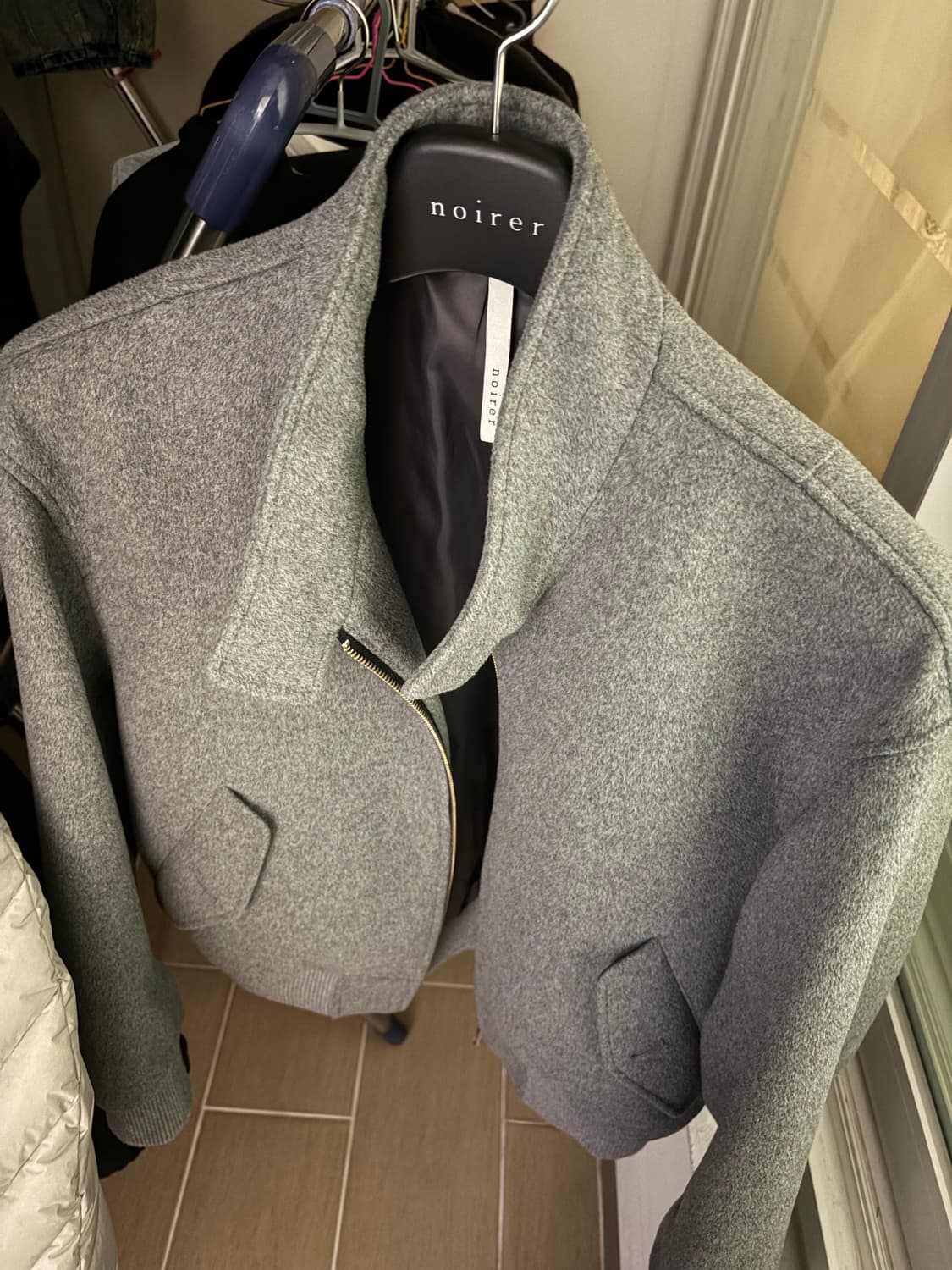 노이어 울 헤링턴 블루종 그레이 48사이즈 상품이미지4