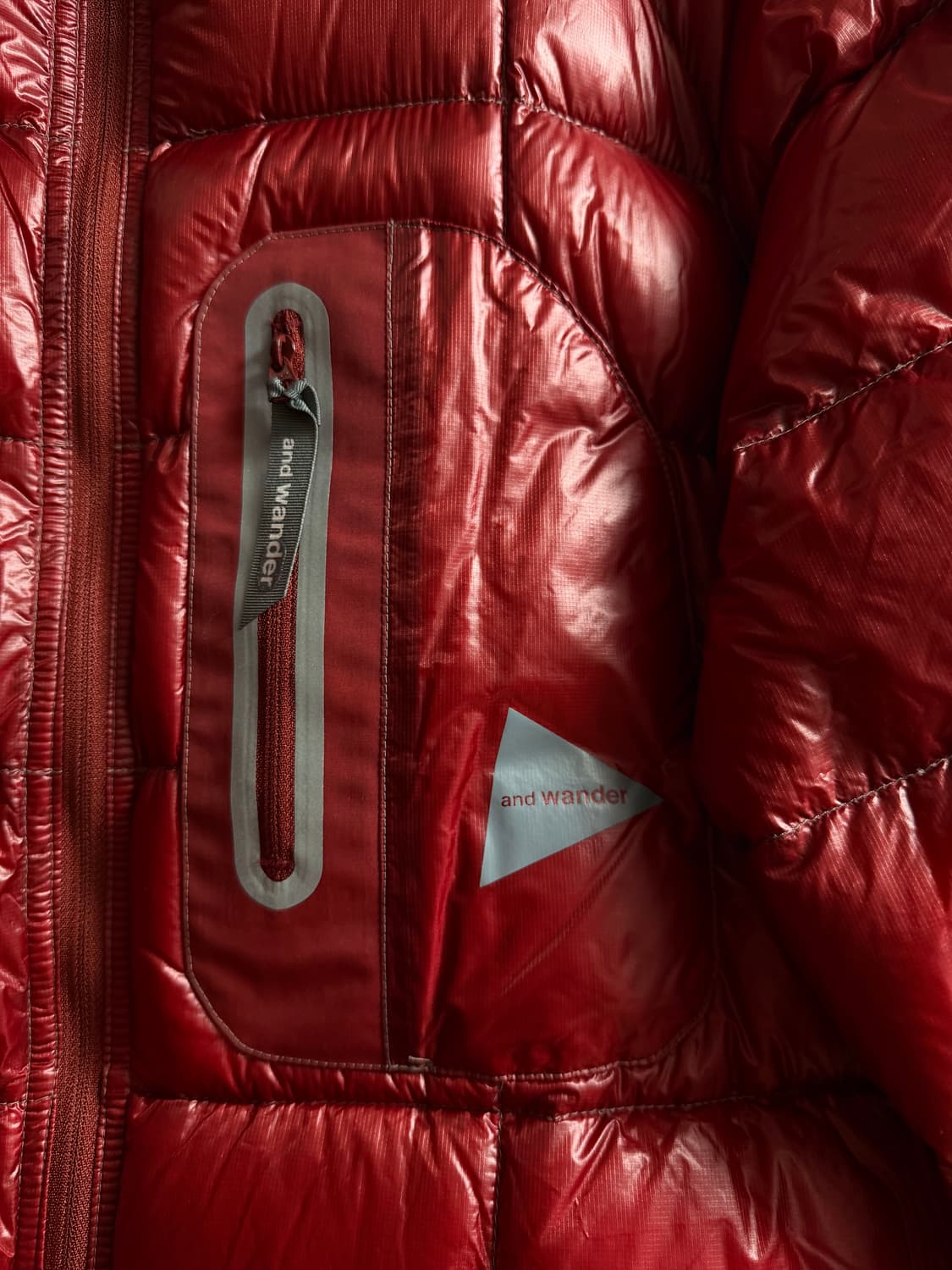 앤드원더 다이아몬드 스티치 다운자켓 RED (4size) 상품이미지4