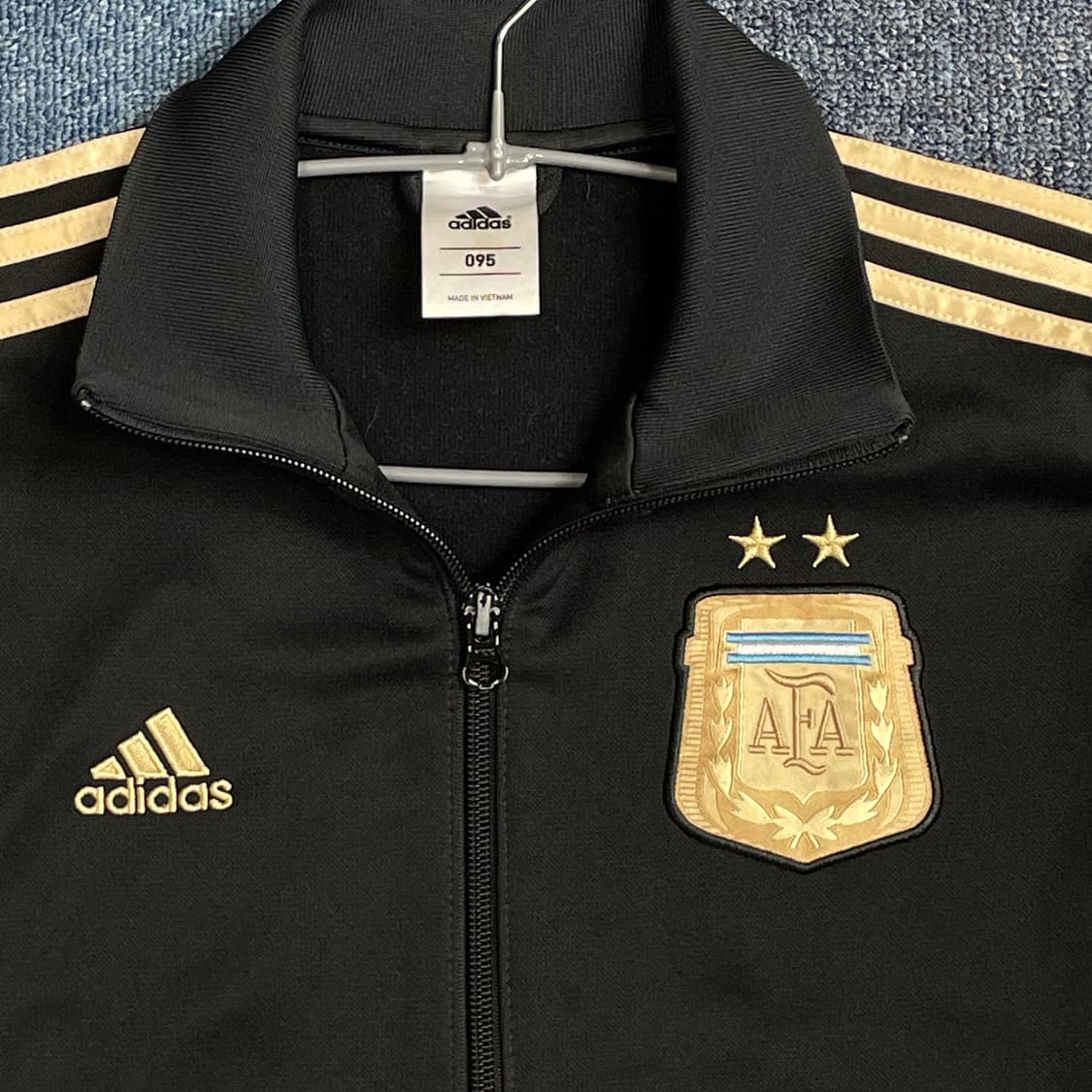 아디다스 블록코어 아르헨티나 져지 트랙탑 검금 금검 상품이미지2