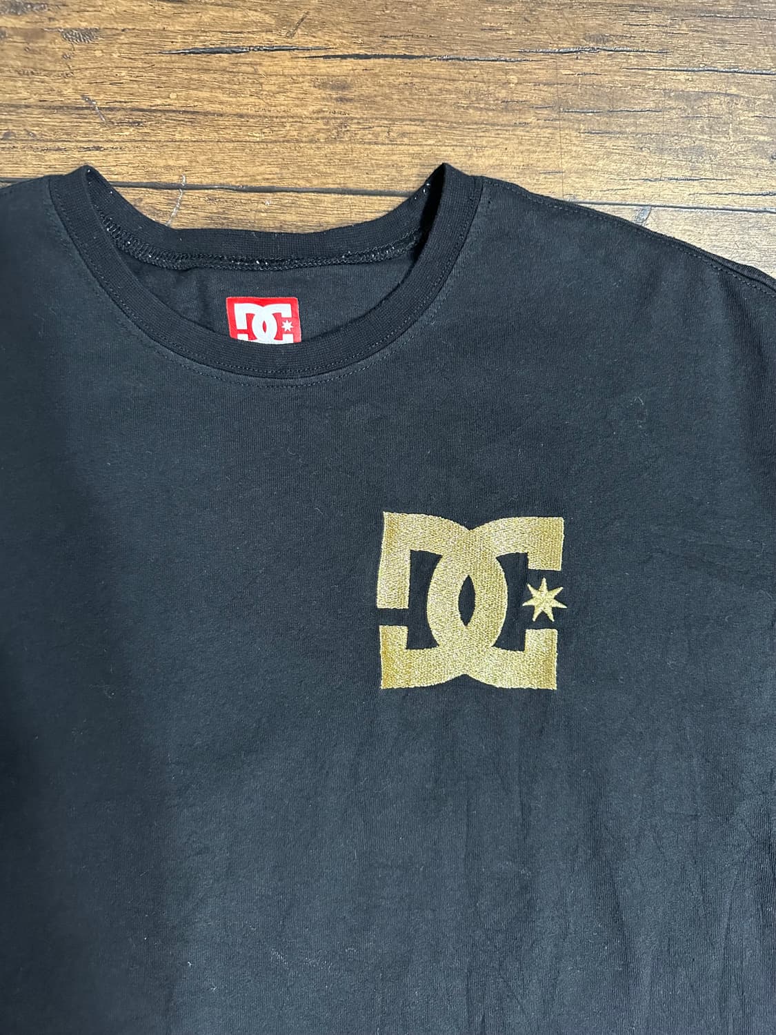 DC SHOES(디씨슈즈) 빅로고 블랙 반팔 티셔츠 M 일본판 상품이미지1