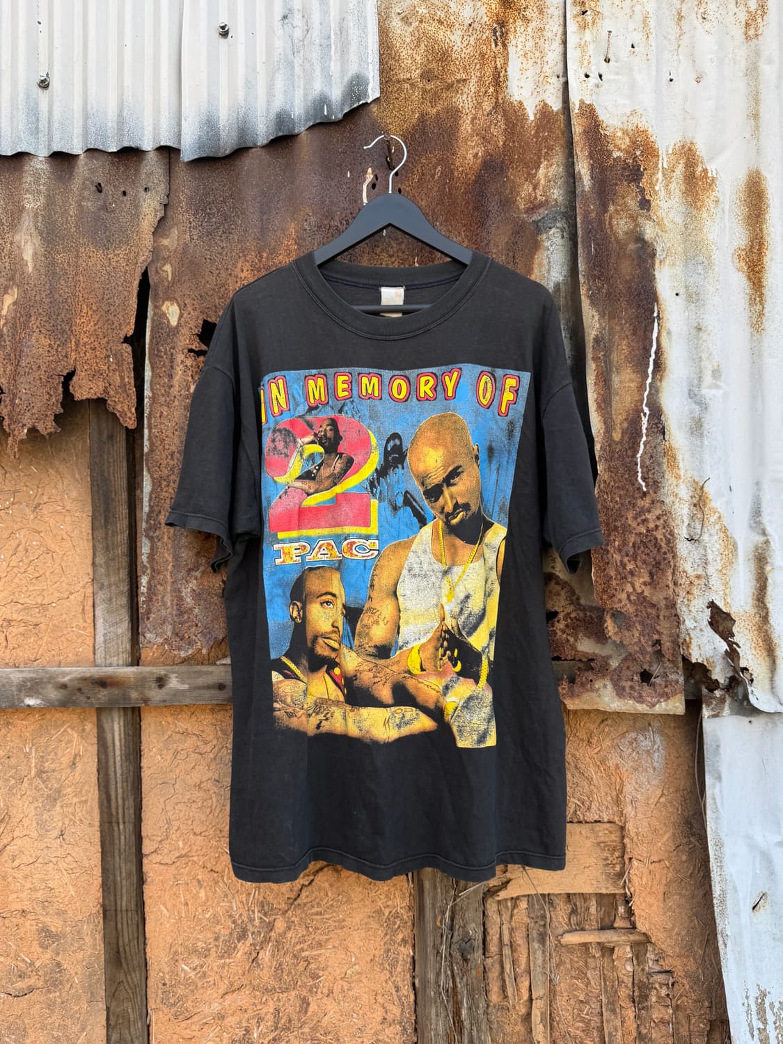 빈티지 Tupac bootleg raptees 티셔츠 상품이미지1