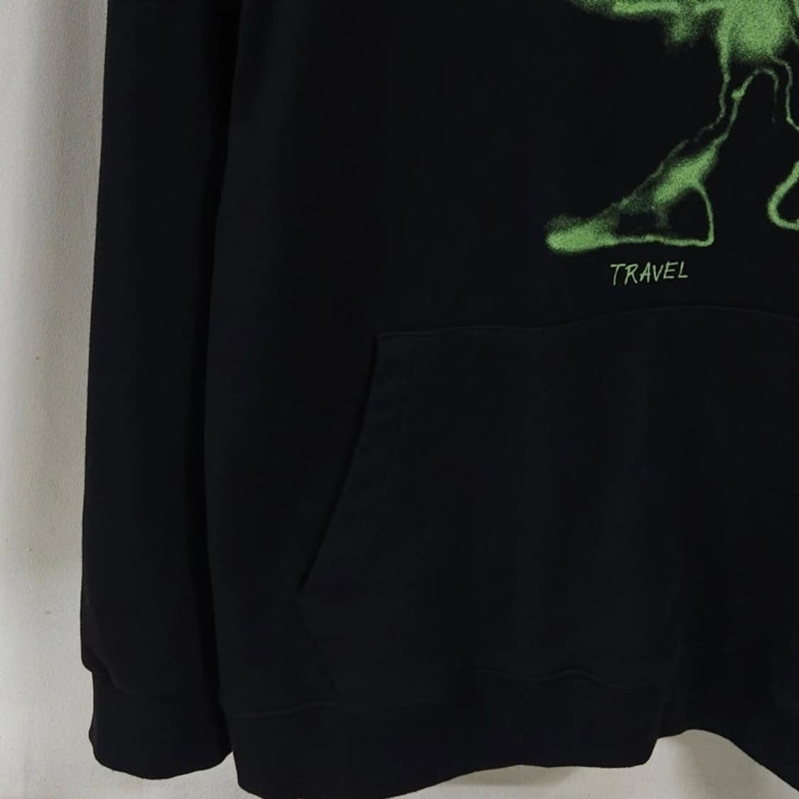 100 TRAVEL 트래블 무신사 후드티 블랙 상품이미지4