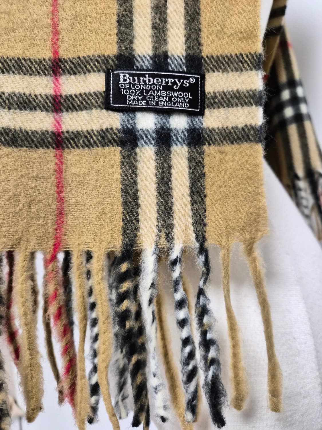 버버리 베이지 노바체크 램스울 머플러 목도리 상품이미지5