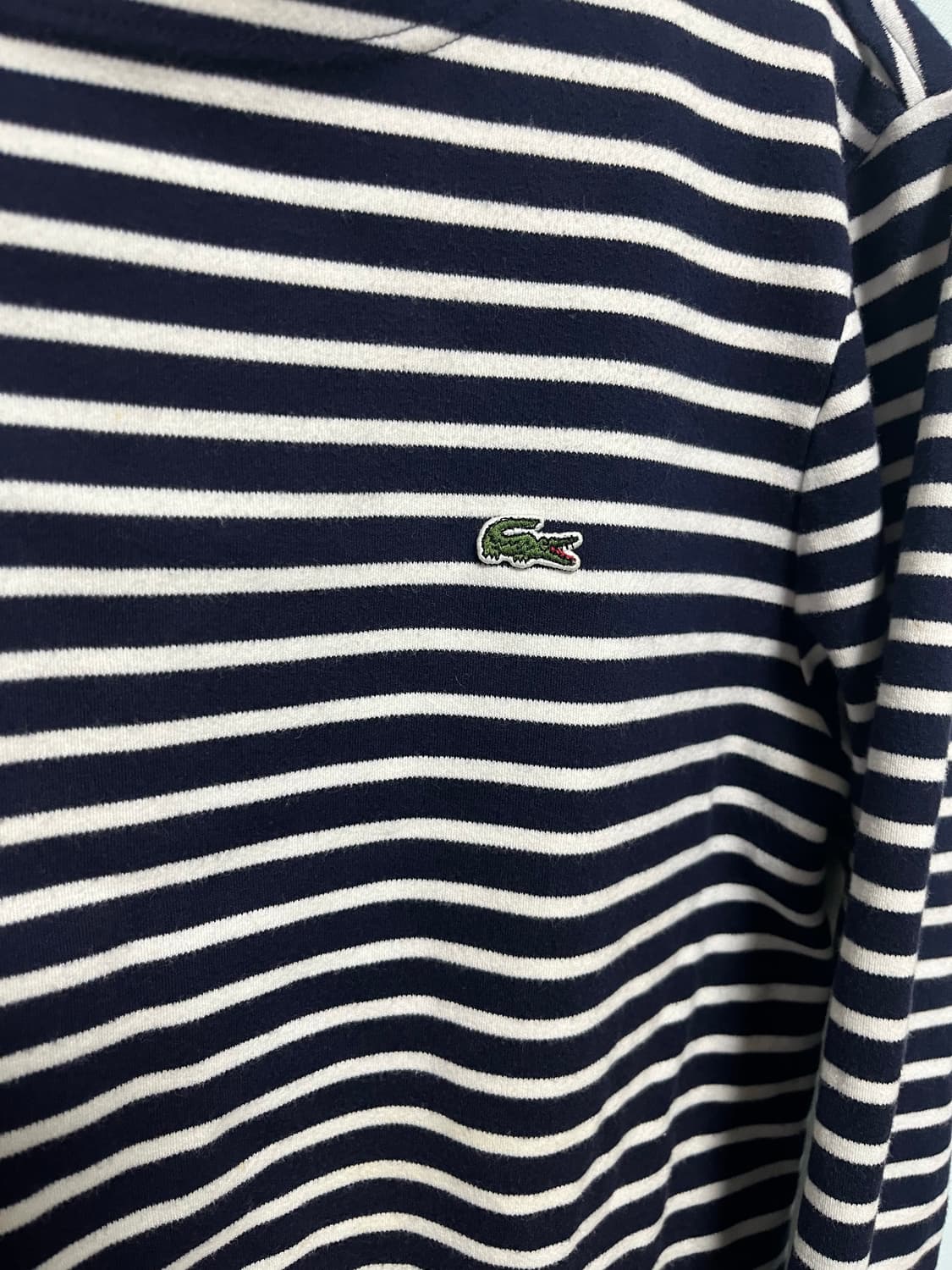 라코스테 스트라이프 긴팔 티셔츠 상품이미지2