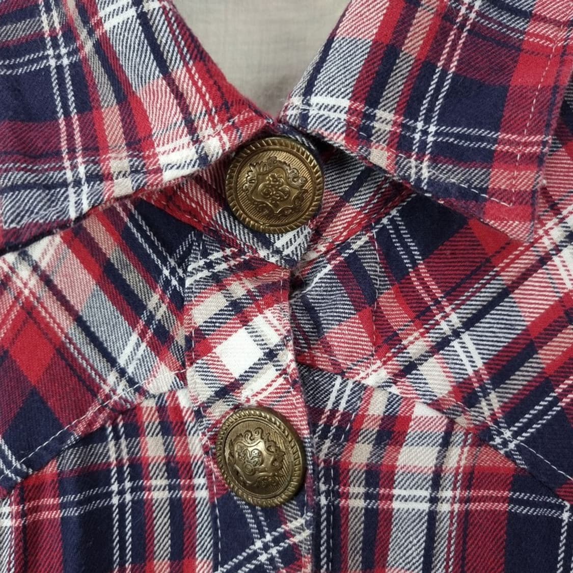 [일본빈티지] 체크 웨서튼 셔츠 M19958 상품이미지6