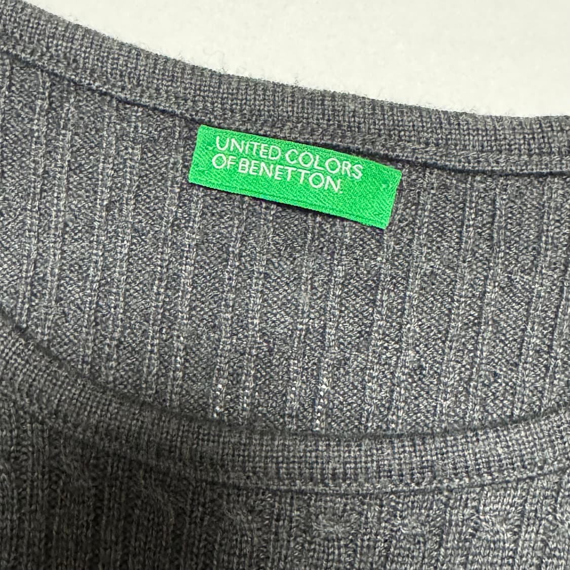 베네통 진그레이 니트 긴팔 원피스 예뻐요 상품이미지9